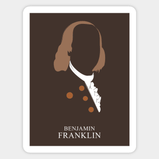 Benjamin Franklin - Minimalist Portrait Sticker